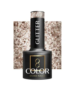 GLOSSIQ x OCHO NAILS Hybrid Nail Polish Glitter G04 – 5g | Glittering Gel Polish with Sparkling Effect