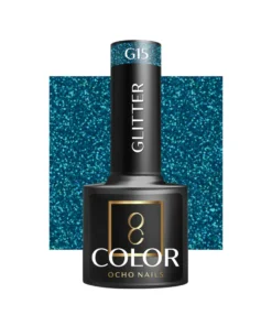 GLOSSIQ x OCHO NAILS Hybrid Nail Polish Glitter G15 – 5g | Glittering Gel Polish with Sparkling Effect