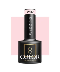 GLOSSIQ x OCHO NAILS Hybrid Nail Polish Wedding W02 – 5g | Romantic Nude Gel Polish for Special Occasions