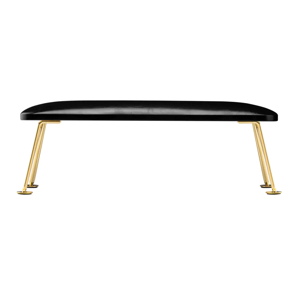 GLOSSIQ Hand Rest with Gold Legs – Luxury Manicure Stand | Black - Image 2
