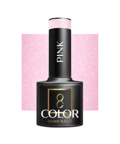 GLOSSIQ x OCHO NAILS Pink 303 – 5g | Elegant Pink Gel Polish for Feminine Manicures
