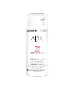 GLOSSIQ x APIS – Couperose-Stop Vitamin Cream 100 ml – Soothing vitamin cream with vitamin C and ginkgo extract for sensitive skin