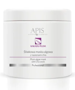 GLOSSIQ x APIS – Plum Algae Mask 200 g – Multivitamin algae mask with Kakadu plum, chia seeds & goji berries for radiant skin