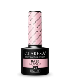GLOSSIQ x CLARESA Base Power 02 – 5 ml | Transparent Strengthening Base for French & Babyboomer