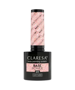 Claresa Power Base 09 – 5g | Pink with Rose Gold Flakes