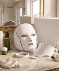 GLOSSIQ Glow Therapy Pro Mask — 7-Colour LED Face & Neck Mask for Clearer, Firmer & Younger-Looking Skin